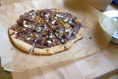 pizza chocolate